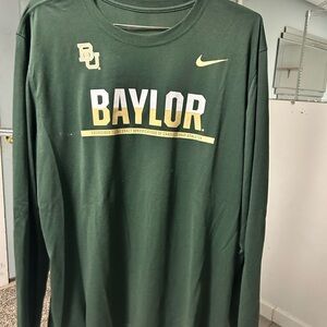 Nike Green Baylor Long Sleeve Shirt